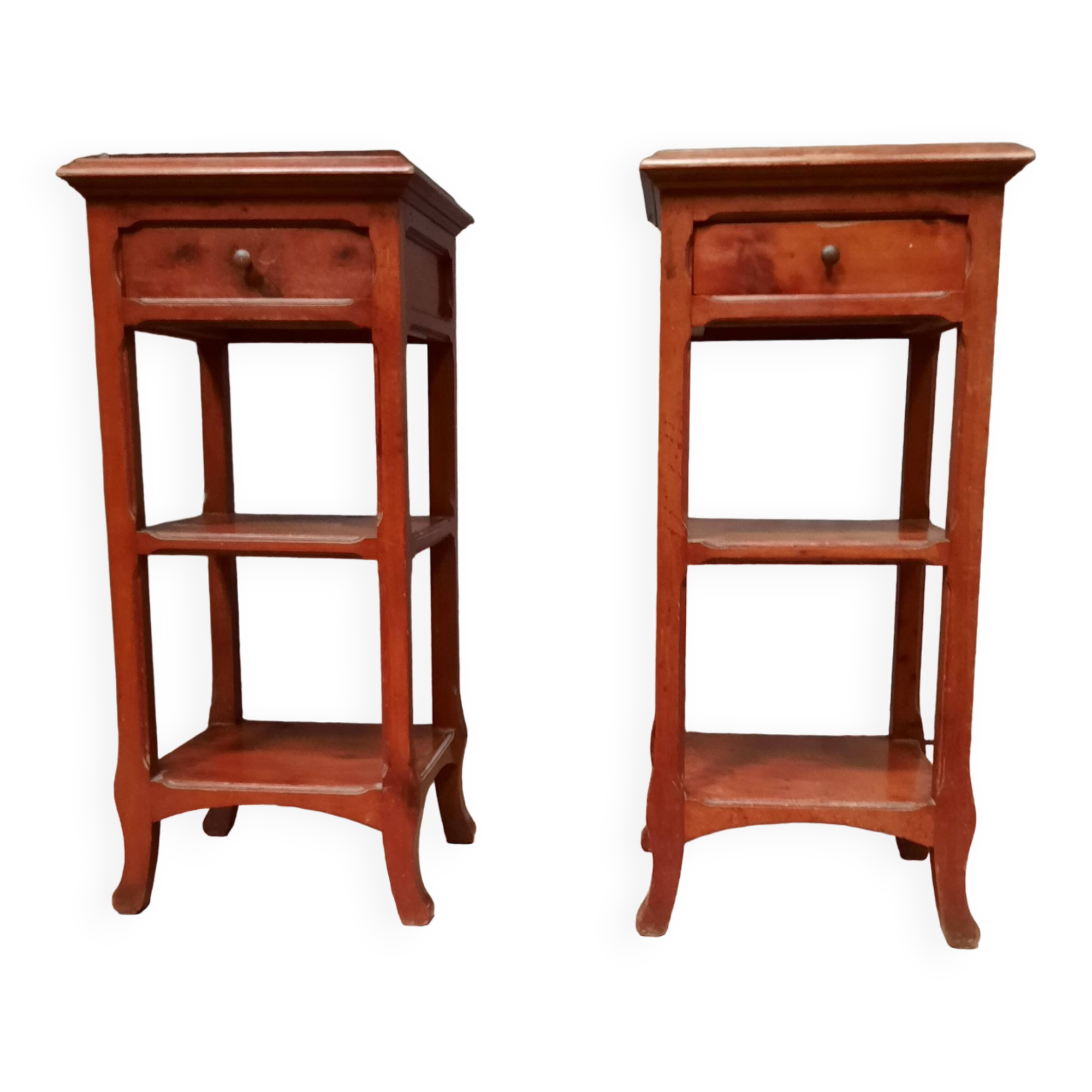 Pair of bedside art nouveau