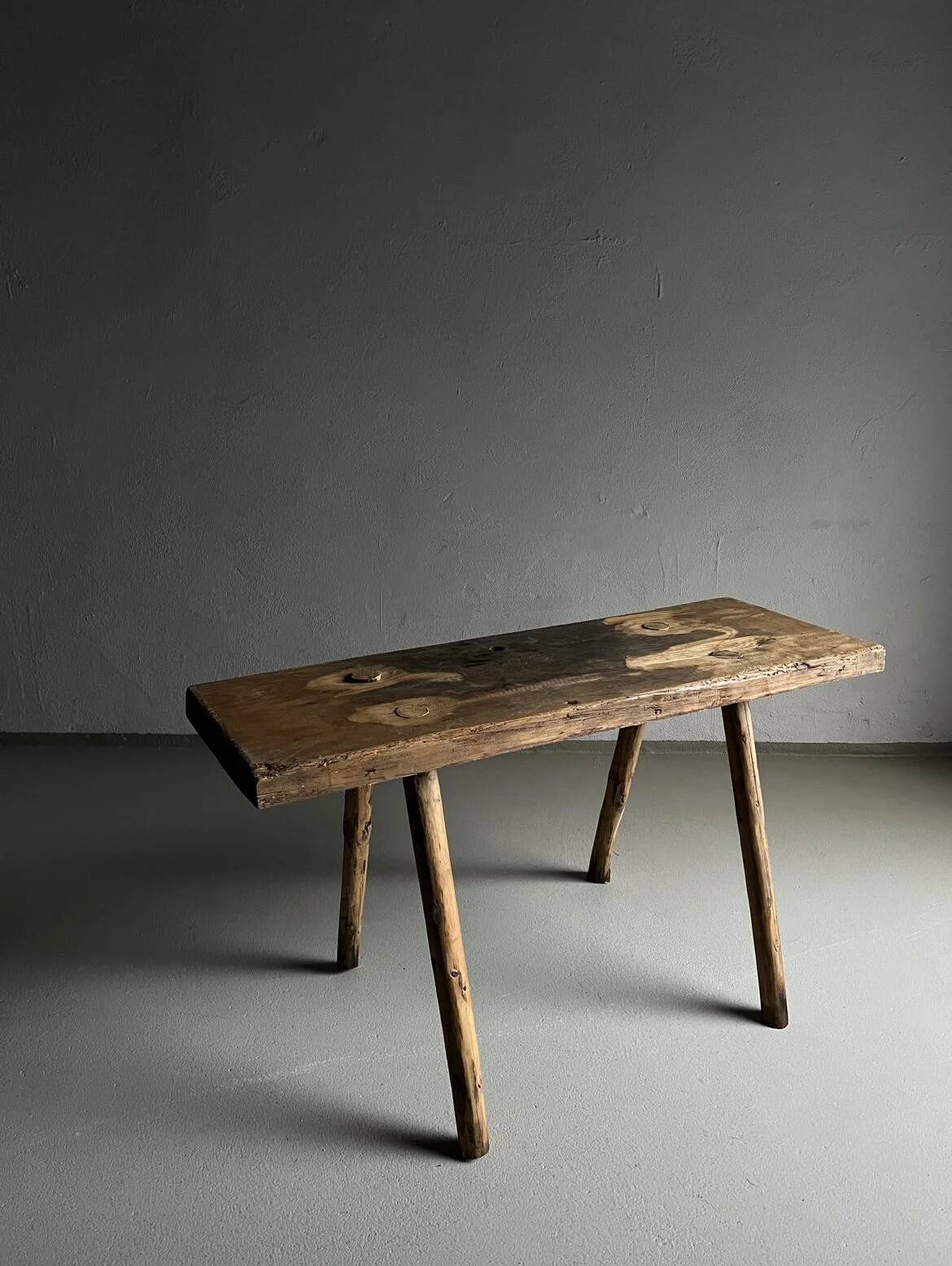 Primitive side table bench | Belgium | 1900s