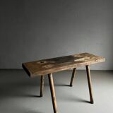 Primitive side table bench | Belgium | 1900s