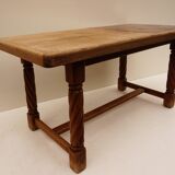 Table low vintage with tile inserts
