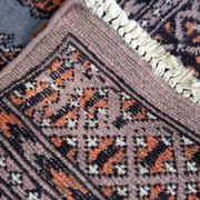 Tapis vintage ouzbek Bukhara fait main en laine – 127 x 190 cm – 1960s