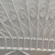 Headboard 2 places rattan peacock