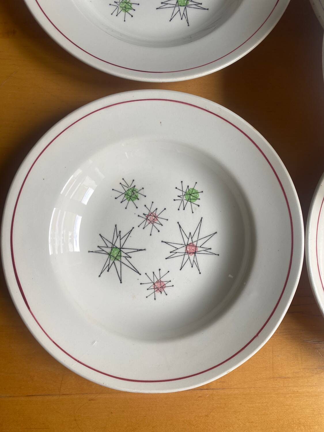 Gien - 6 Marie Claude series plates