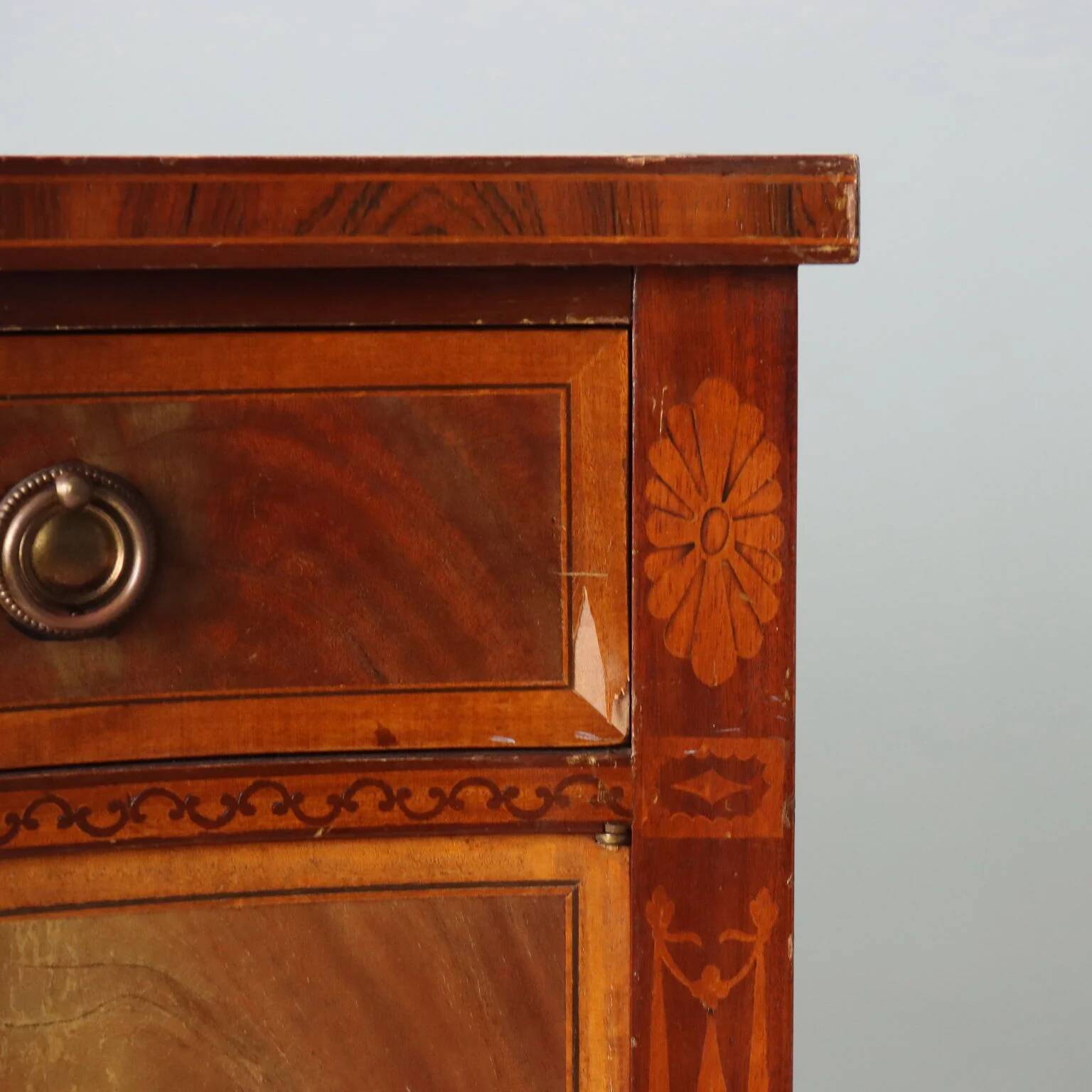 Victorian mahogany sideboard with inlays