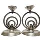 Art Deco candleholder, Germany, 1970s, set of 2