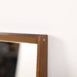 Miroir en palissandre avec épingles en laiton, AM Spejle Danemark, années 1960