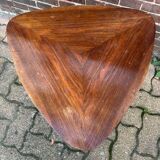 Vintage triangular tripod coffee table
