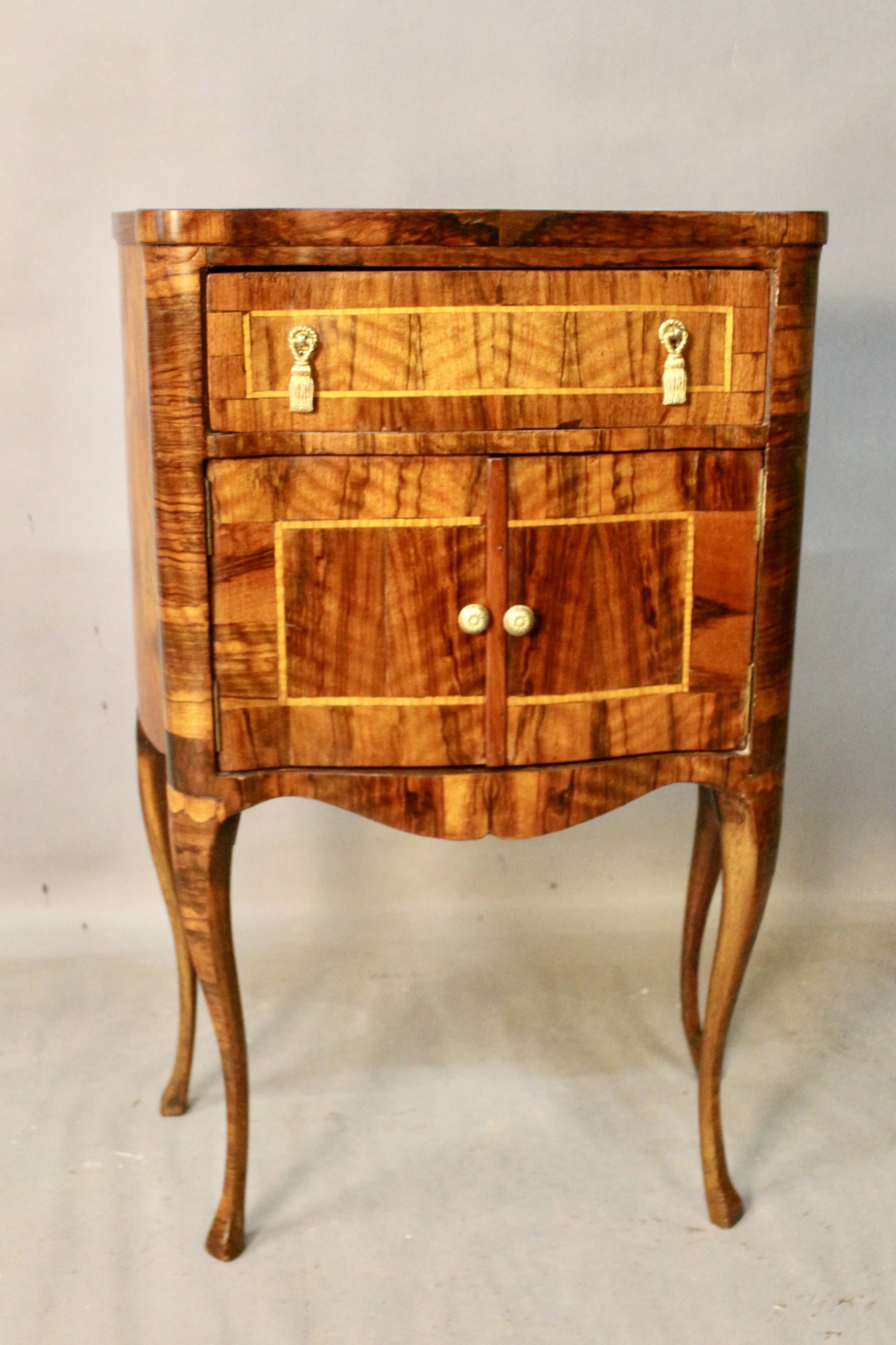 Bedside Or Sauteuse In Rosewood Marquetry