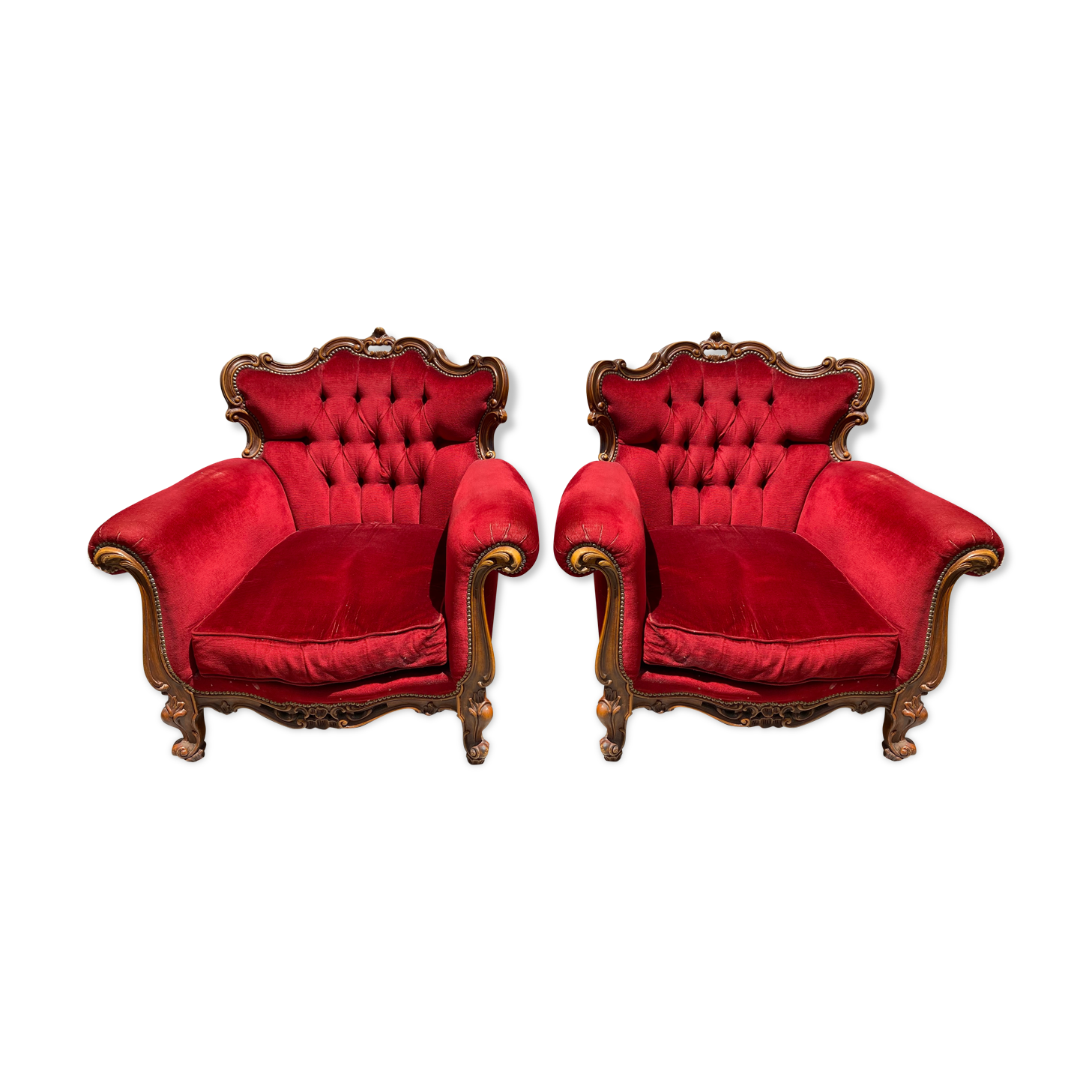 Rococo Baroque armchairs