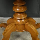Living room table in cherry and walnut, Restoration style – late 19th century