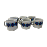 Ensemble de 6 tasses en porcelaine Bavaria