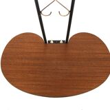 Scandinavian mahogany floor lamp, Sweden, 1950