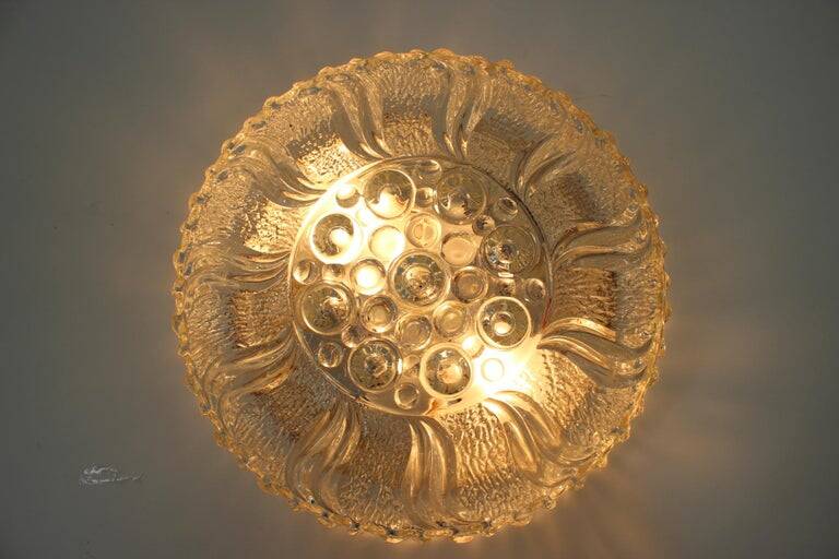 Midcentury Design Wall or Ceiling Lamp, Flush Mount, 1970s