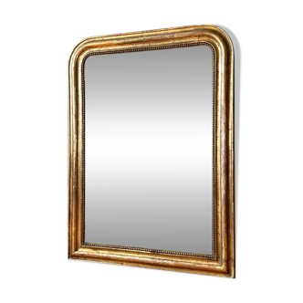 Antique gilded Louis-Philippe mirror, 19th century.