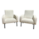 Pair of DISTEX MARCO ZANUSO ARFLEX armchairs, 1954-1960, gold frames