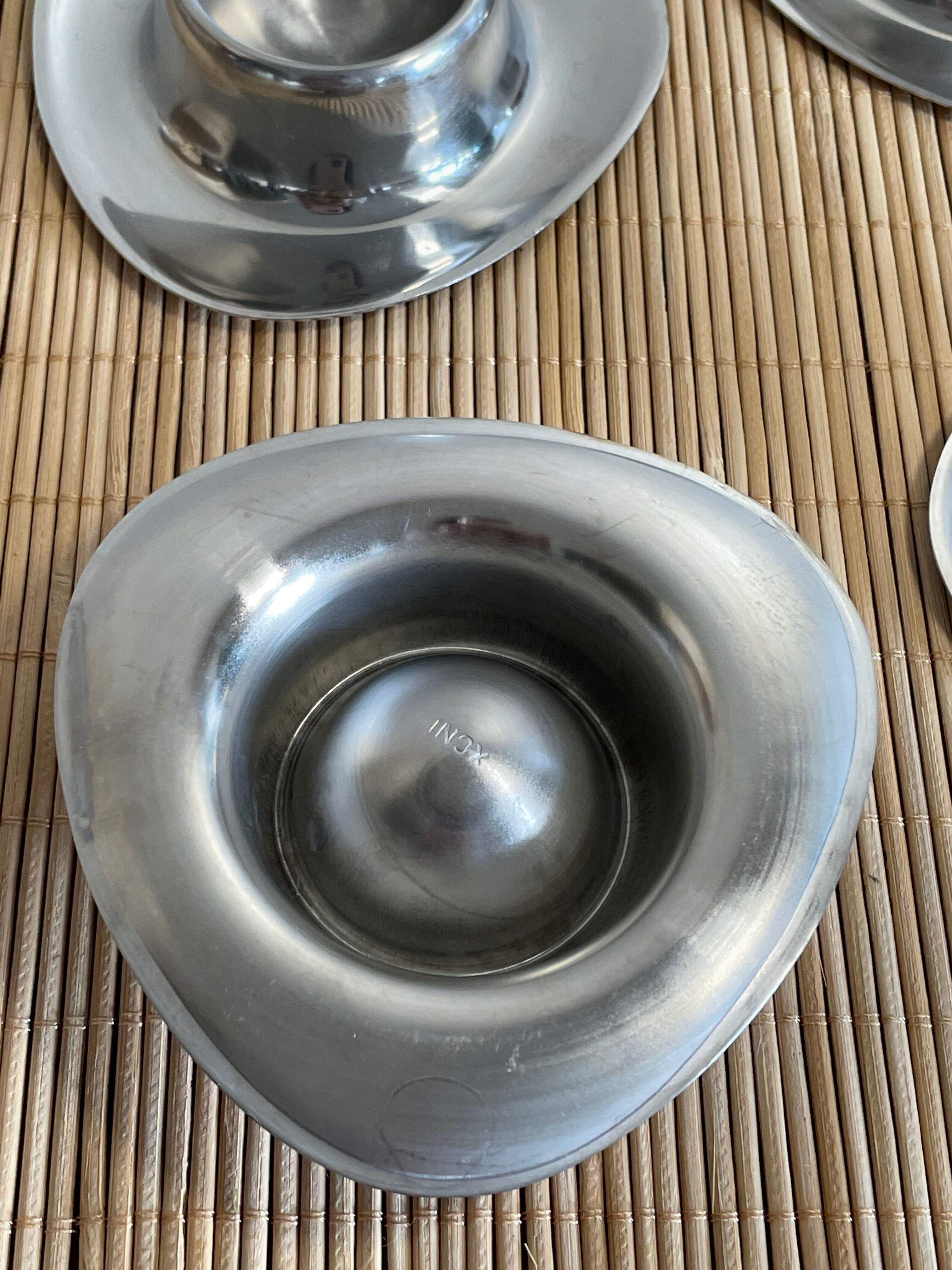 6 stainless steel shells