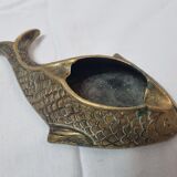 Brass fish ashtray