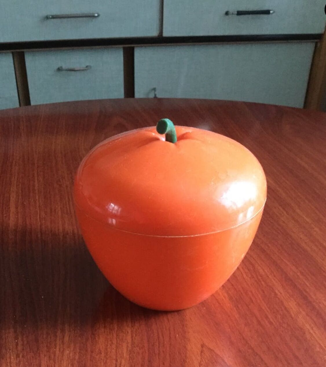 Orange ice bucket 60s