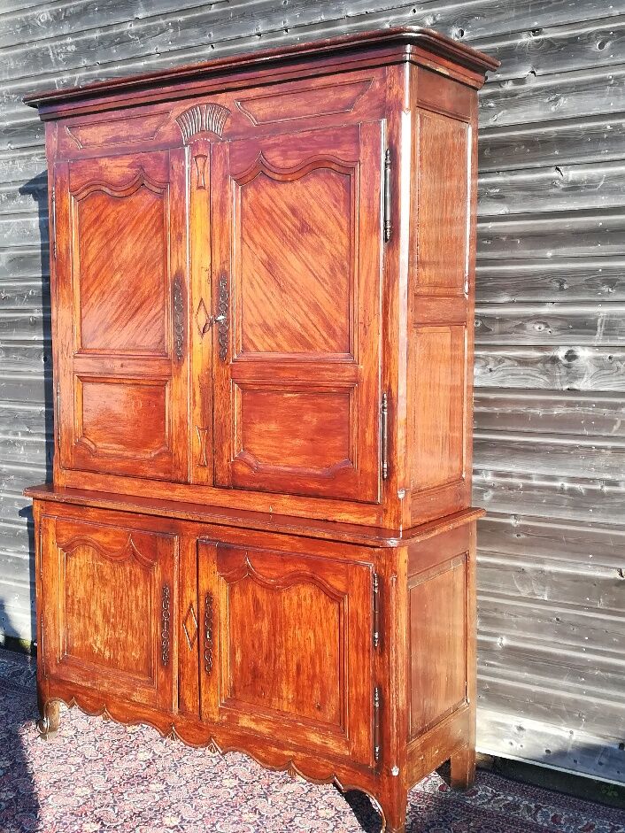 Buffet Two Bodies In Moulded Oak From 19th century
