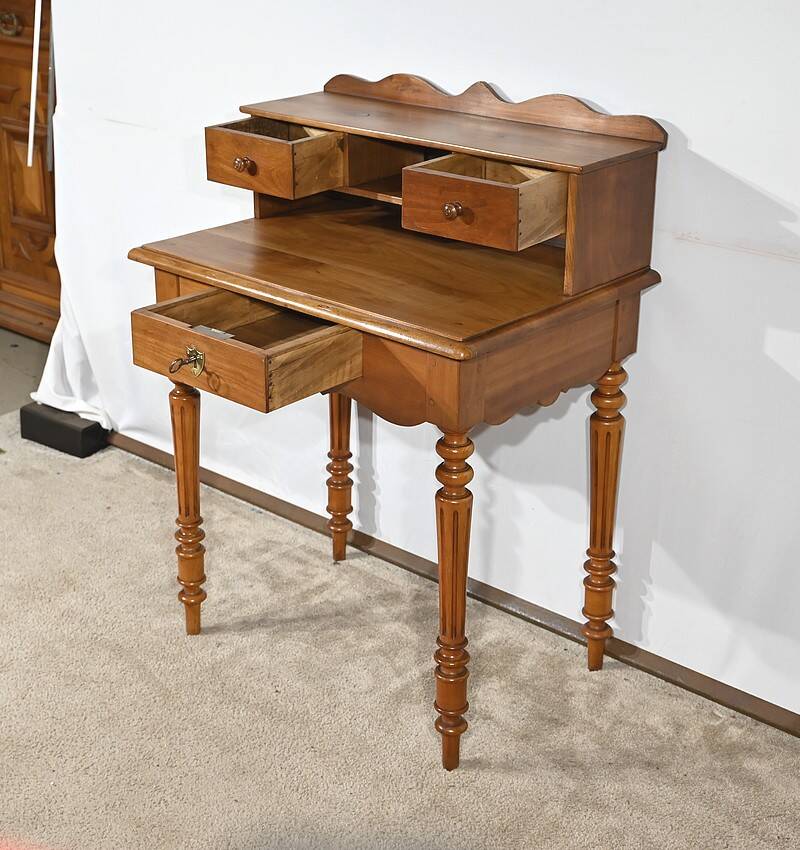 Small Tiered Desk in Blond Cherry, Louis Philippe style – Late 19th century