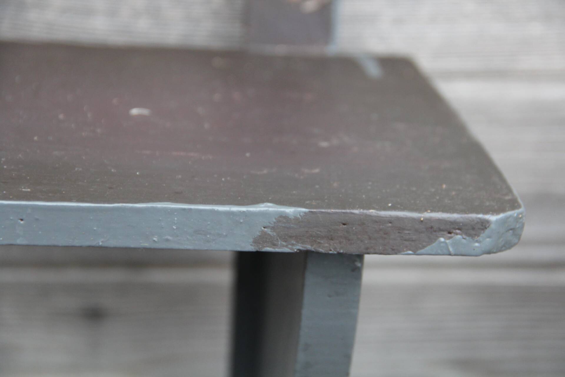Old workshop wall shelf