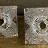 Pair of candle holders, Lalique France -