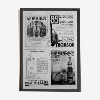 Original advertisement "Blue Dwarf, Thomson, Osa, Pippermint" 1931