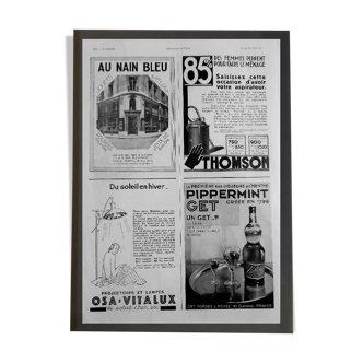 Original advertisement "Blue Dwarf, Thomson, Osa, Pippermint" 1931