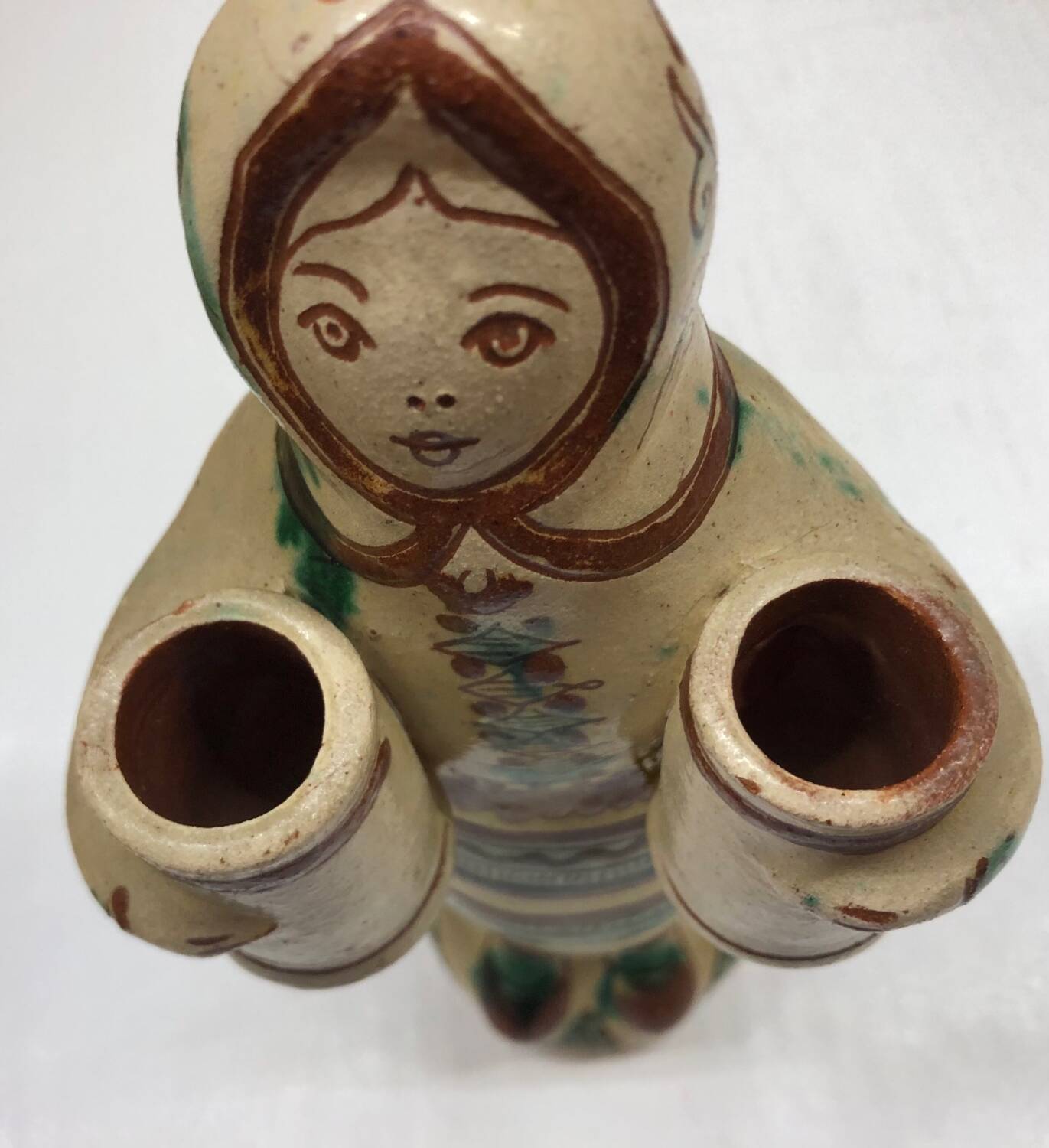 Handcrafted anthropomorphic candlestick