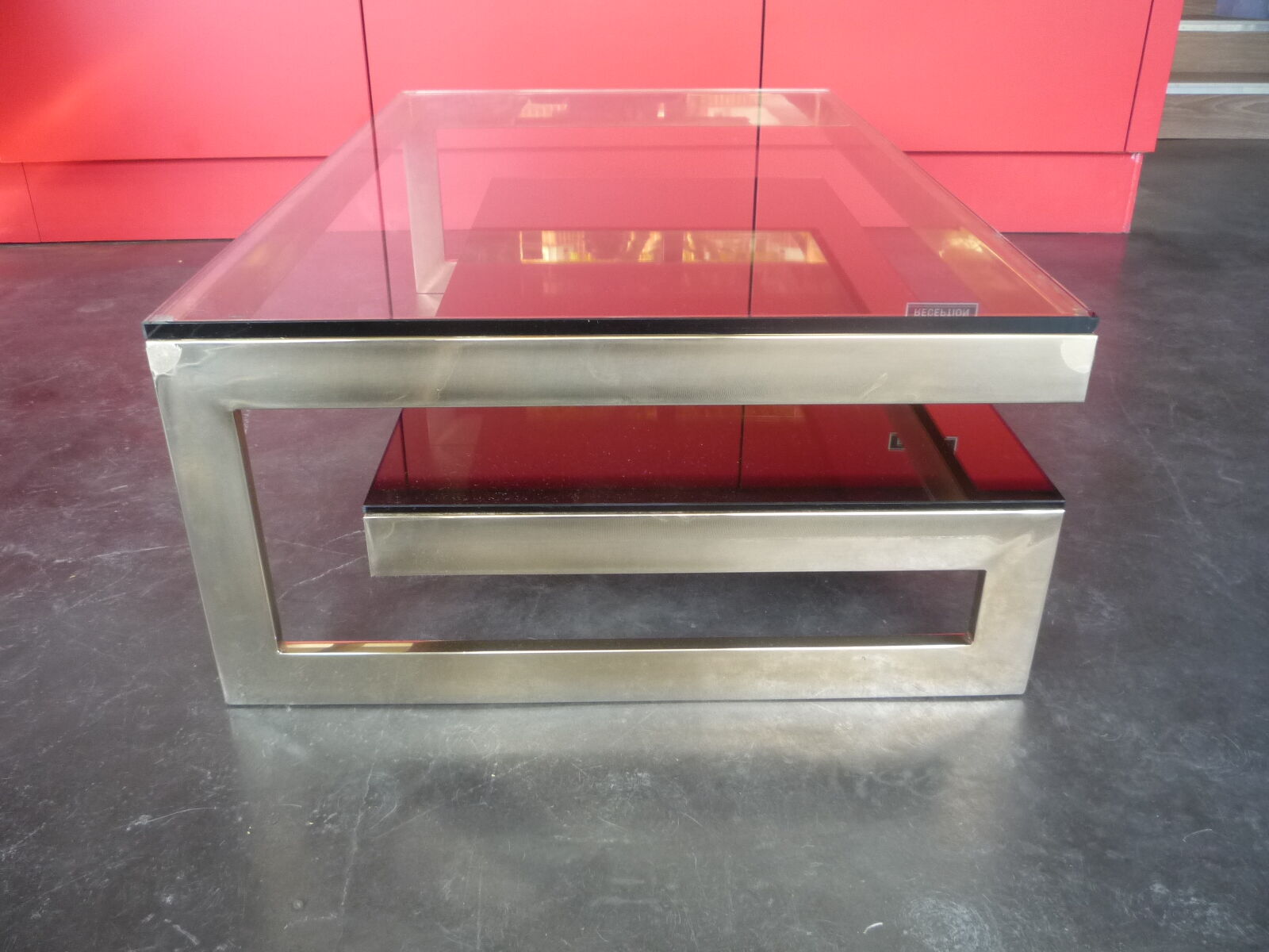 BELGOCHROM golden metal table G
