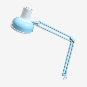 Lampe architecte Lival P12 bleu ciel Finlande vintage 70's