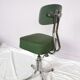 Chaise pivotante en skaï vert et acier chromé, Pullman, 1960