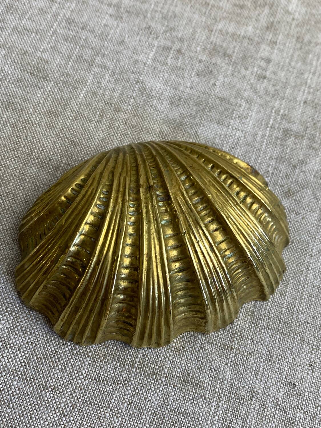 Bronze holy water stoup shell