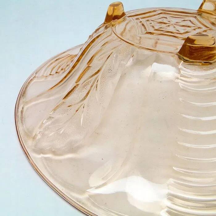 F6J Huta B. Morawski art deco pedestal bowl