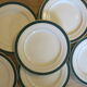 6 dessert plates in half porcelain