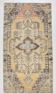 4x8 Mustard Yellow Wool Turkish Rug, Handmade Rug, 125x230Cm