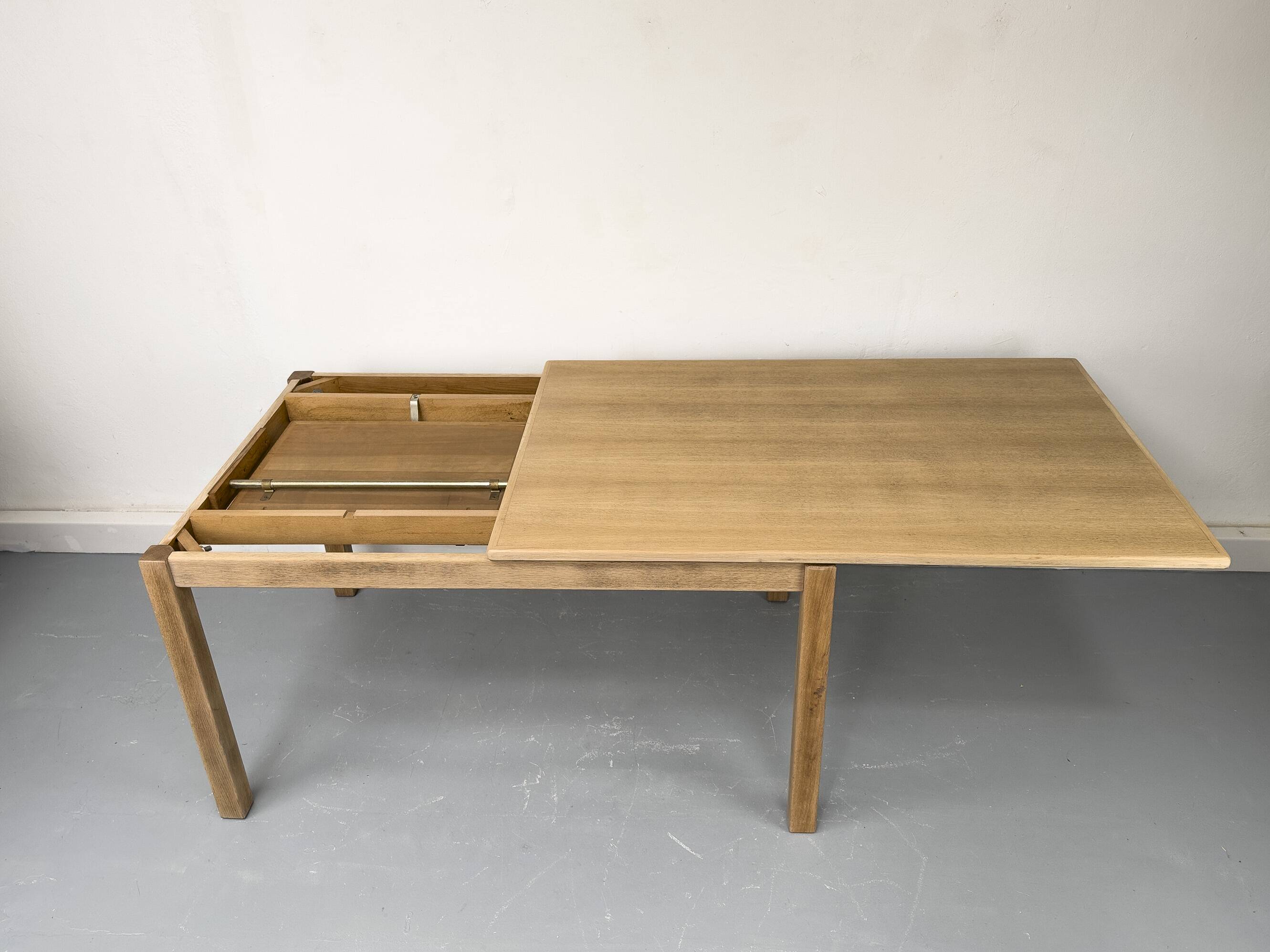 Extendable Oak Dining Table, 1970s