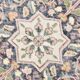 7x10 Vintage Salmon Pink & Navy Blue Vintage Persian Area Rug, 207x315 Cm