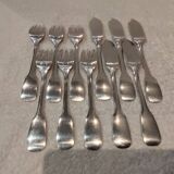 5 fish cutlery sets 11p silver plated metal goldsmith Europfelix uni-flat