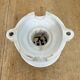 Vintage Porcelain Ceiling Light with Milk Glass , 1950s