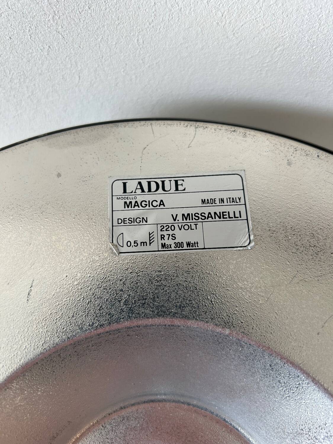 Paire d’appliques vintage, métal chromé, Italie 1970