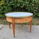 Hot water bottle table with marble