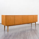 Very large vintage row, oak, restored, 250cm