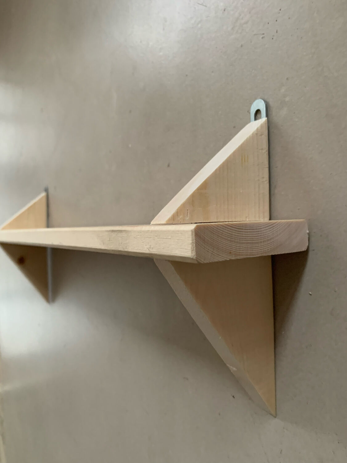 Pine wall shelf