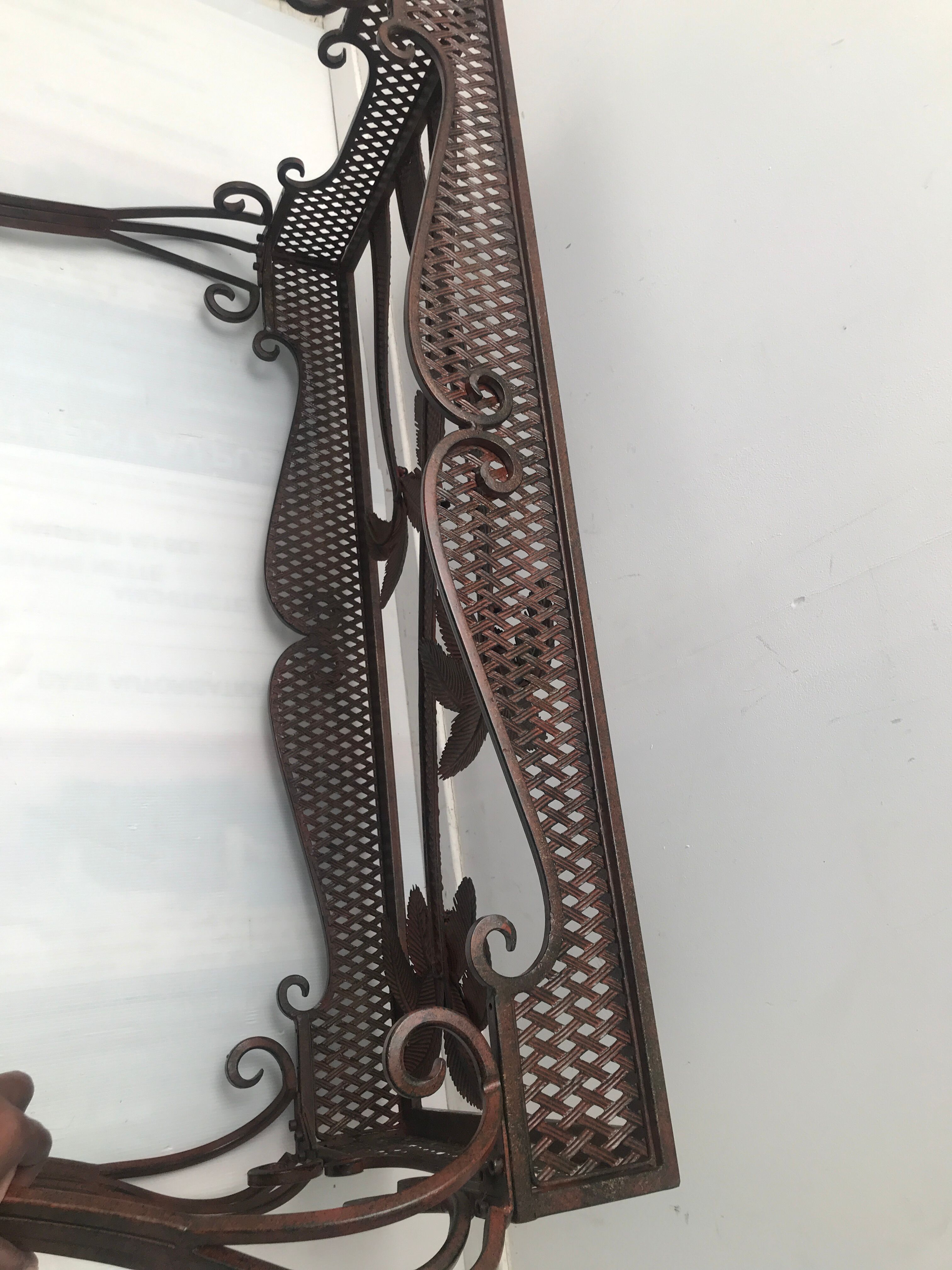 Wrought iron coffee table from the 50s and 60s