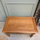 Petite table basse aux pieds tournés en chêne massif (rénovée)
