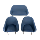 Mid-century modern loveseat and armchairs 50s