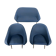 Mid-century modern loveseat and armchairs 50s