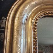 Louis Philippe mirror with pediment 148 x 95