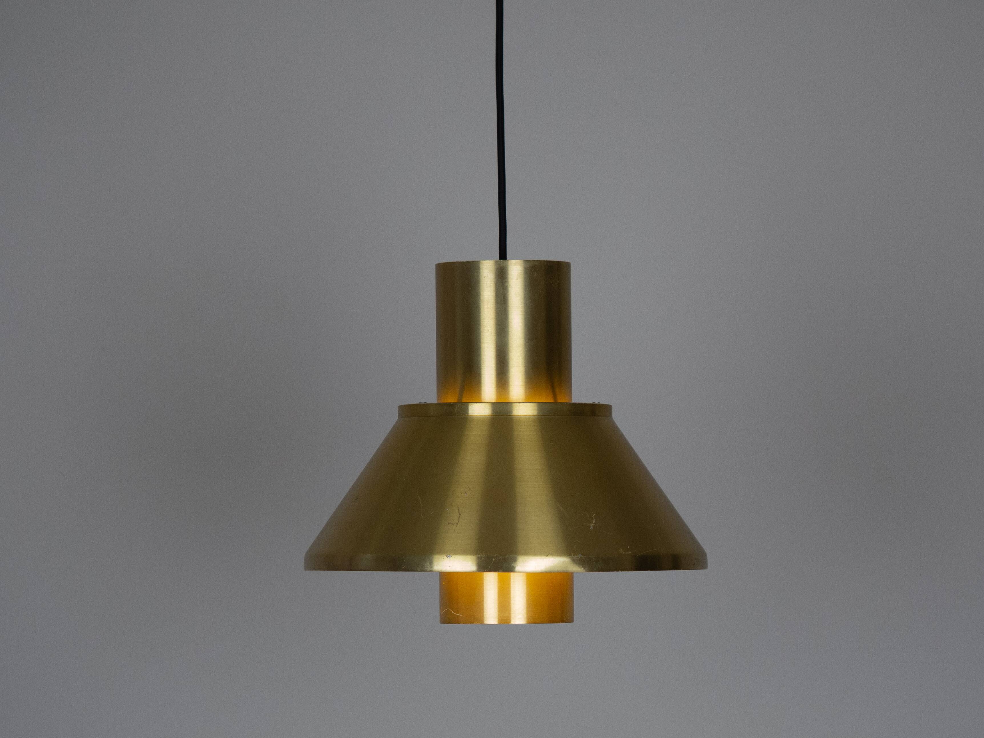 Pair of 2 Danish vintage pendant lamps Life by Jo Hammerborg, Fog og Morup